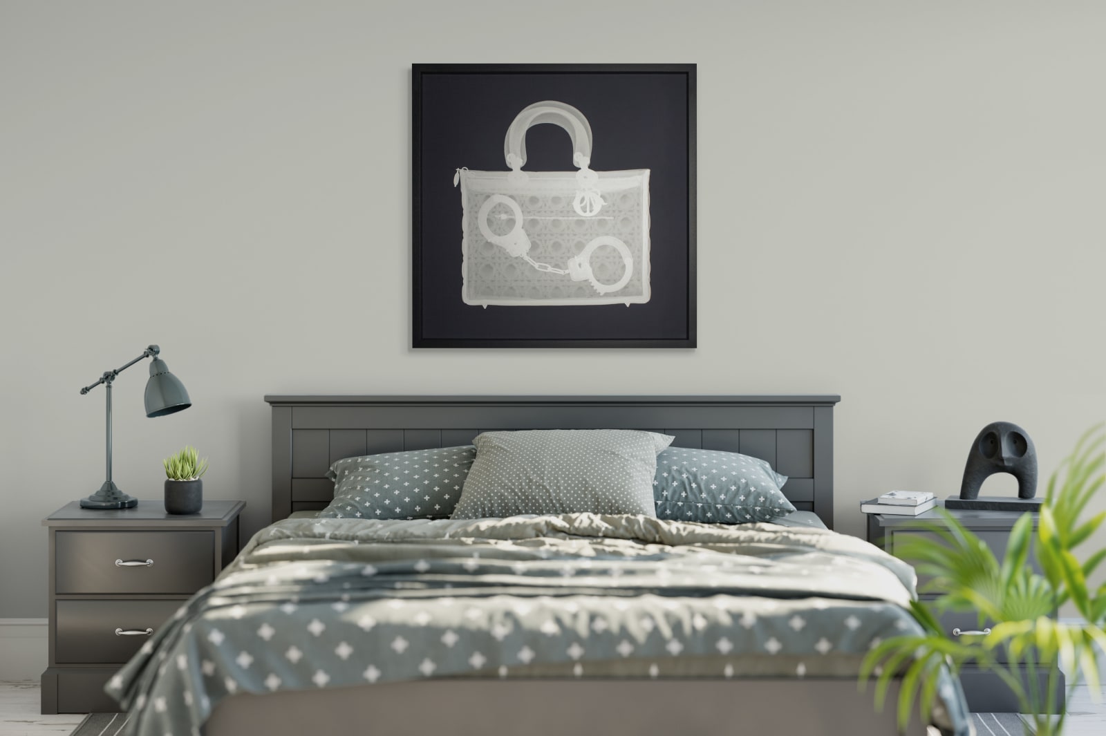 Nick Veasey, Handcuff Handbag Silver SilXscreen