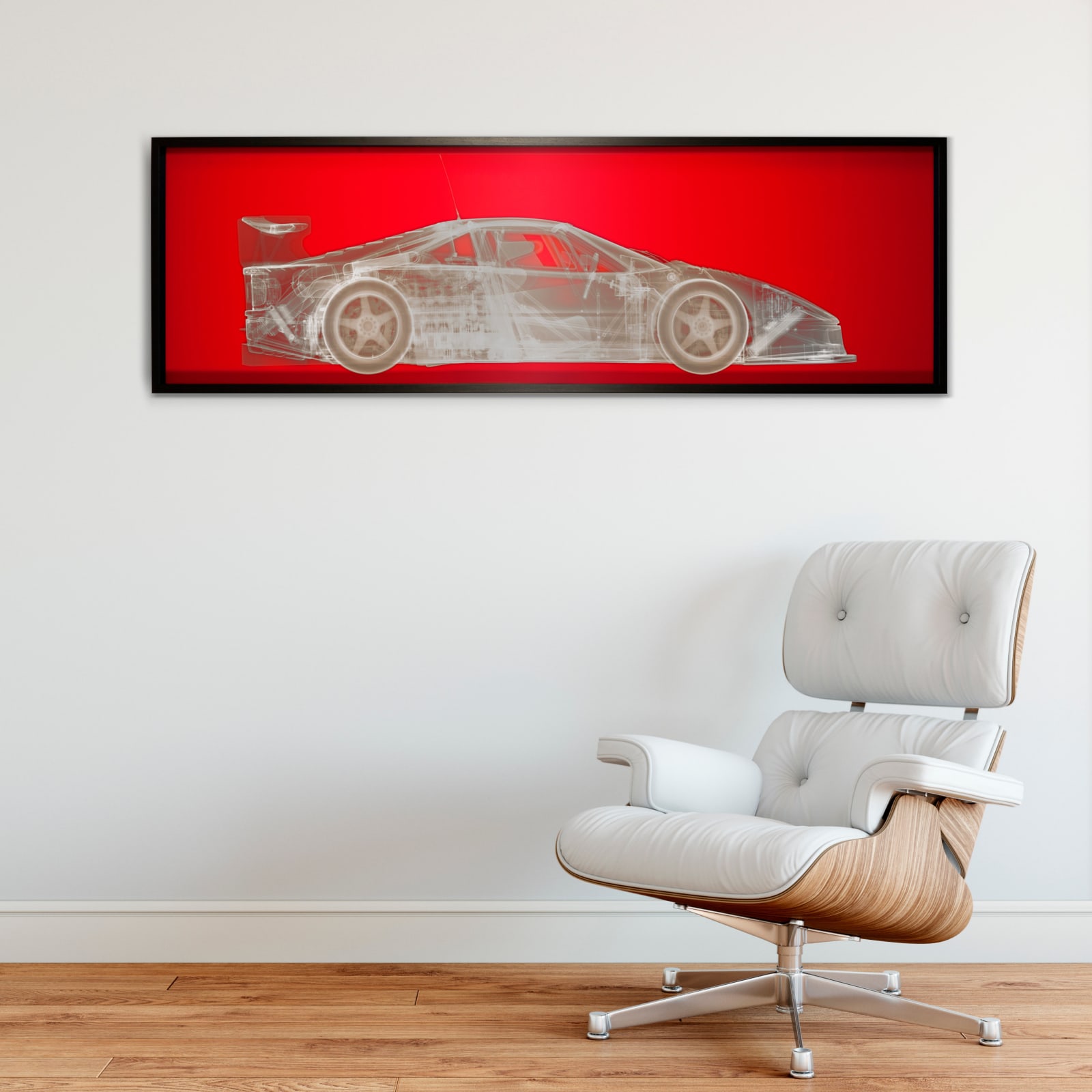 Nick Veasey, Ferrari F40 Silver SilXscreen