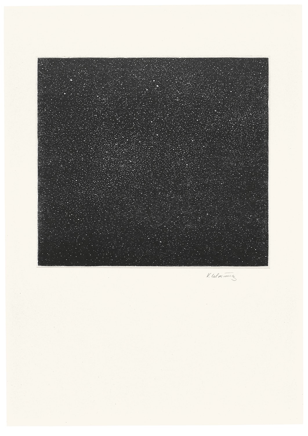 Vija Celmins, Night Sky, 1997