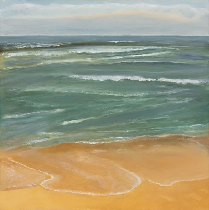 Jane Freilicher, Waves and Shore, 2001