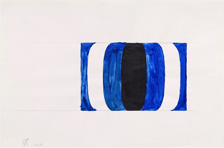 John Torreano, Sketch for Blue Bulge, 1968