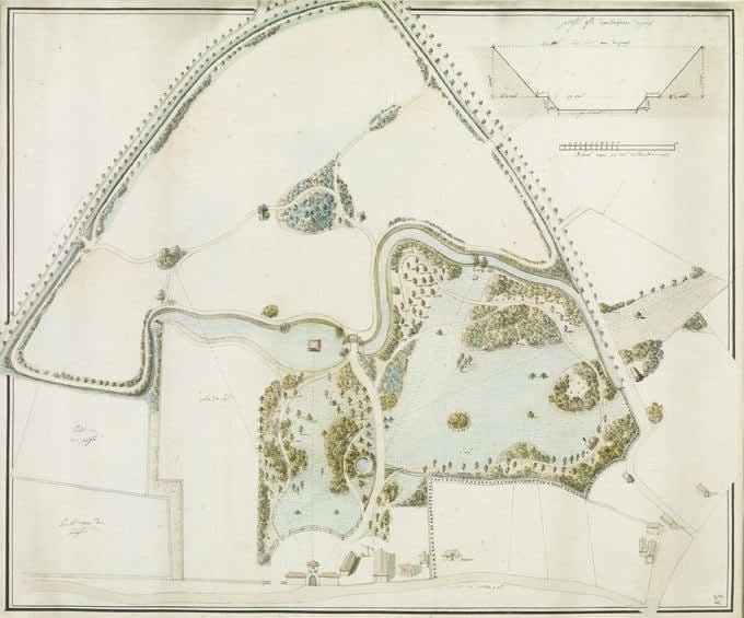 Flemish School, second half of the 18th century, Project for a Landscape Garden near Schellebelle