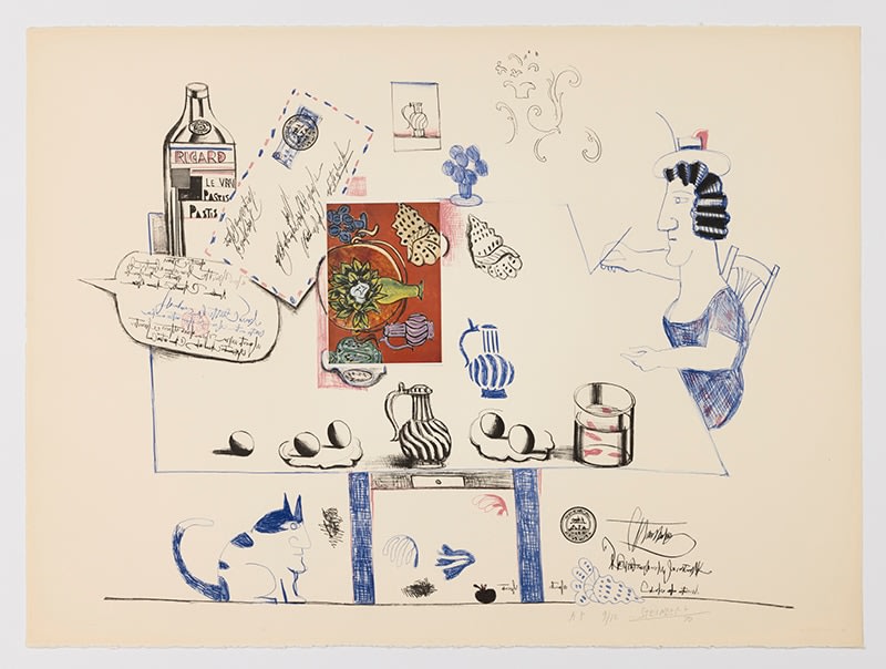 Saul Steinberg, The Matisse Post Card, 1970