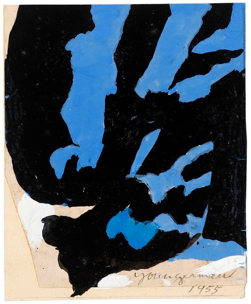 Jack Youngerman, Blue/Black, 1955