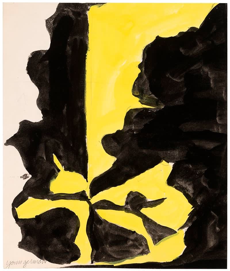 Jack Youngerman, Black/Yellow, 1955