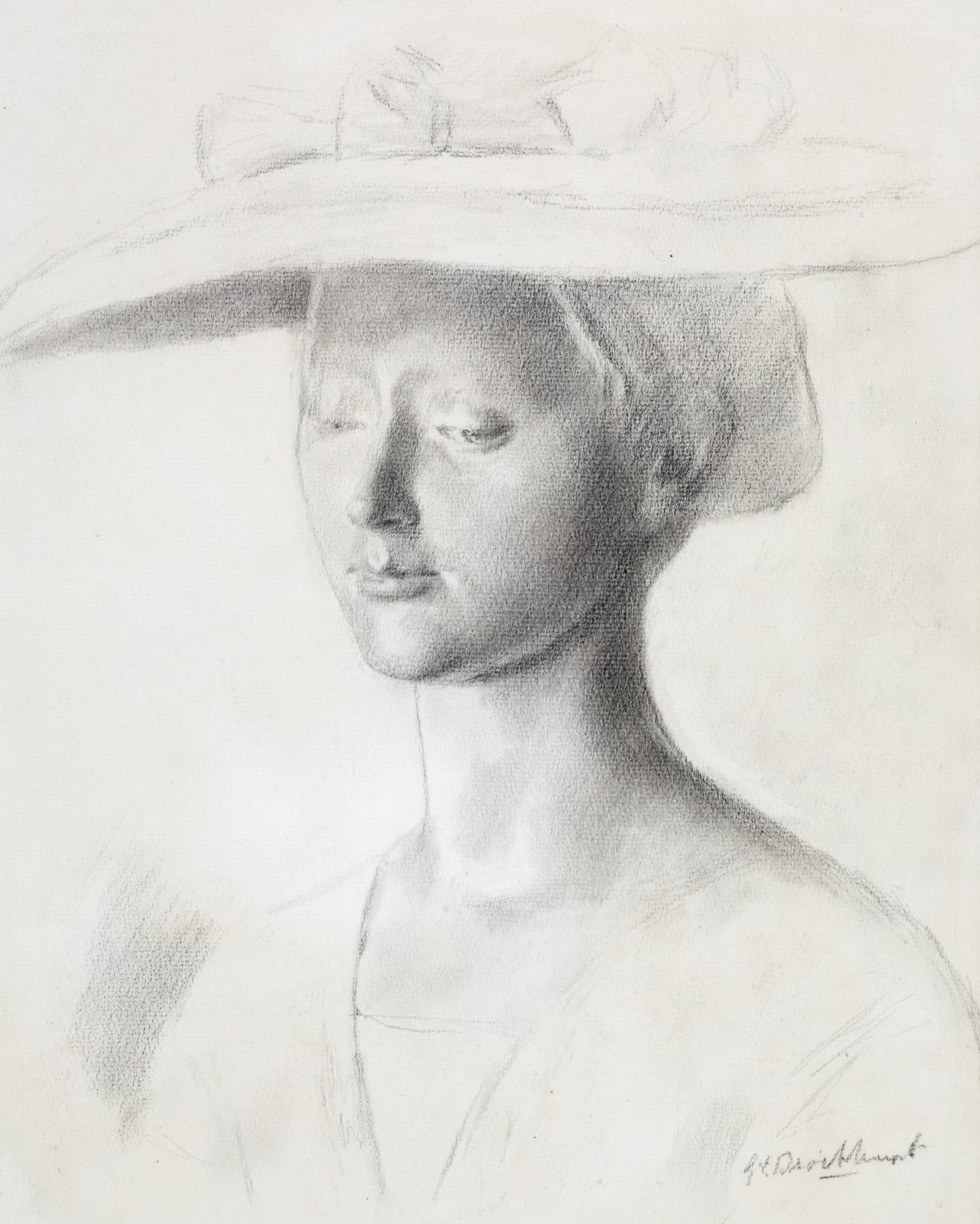 Gerald Leslie Brockhurst RA, Portrait (Kathleen Nancy Woodward), c.1930