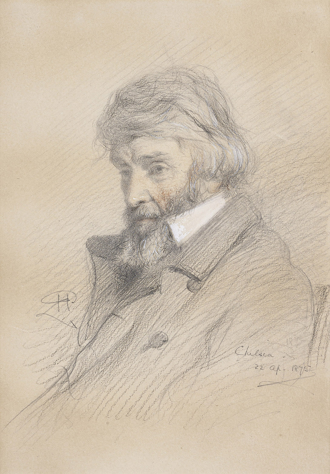 Robert Herdman RSA RSW, Portrait of Thomas Carlyle (1795-1881), 1875