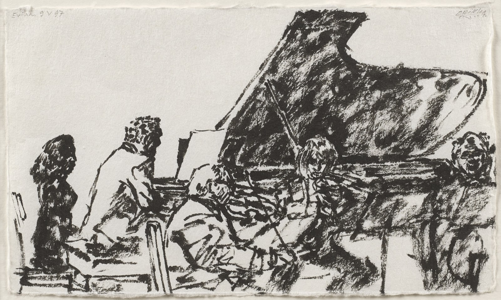 Avigdor Arikha, Concert à Evian, 1997