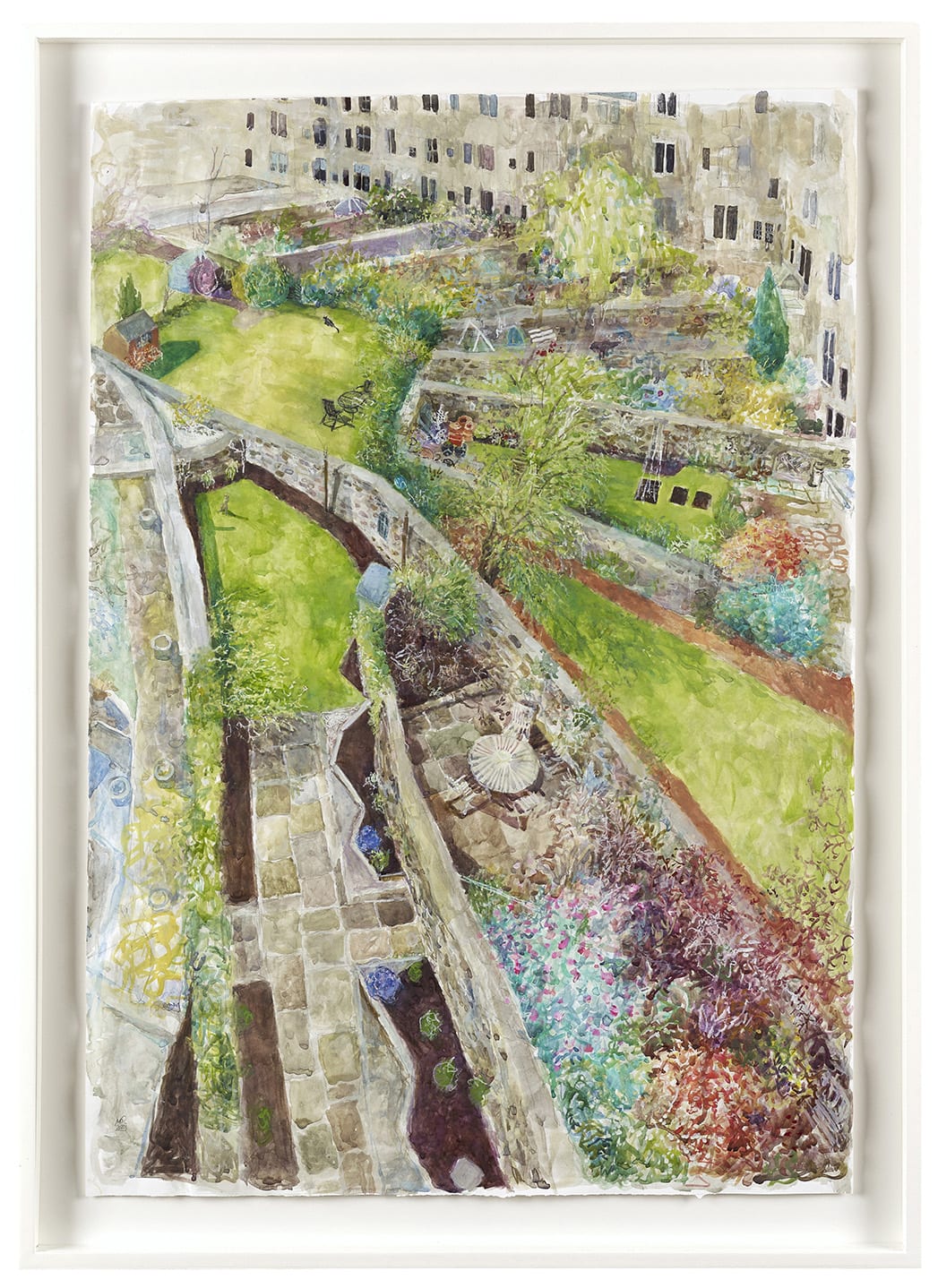 Jennifer McRae RSA, West End gardens: the Summer evening, 2020