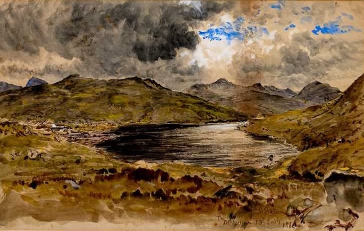 Waller Hugh Paton RSA RSW, Dubh Lochan, Banffshire, 1864
