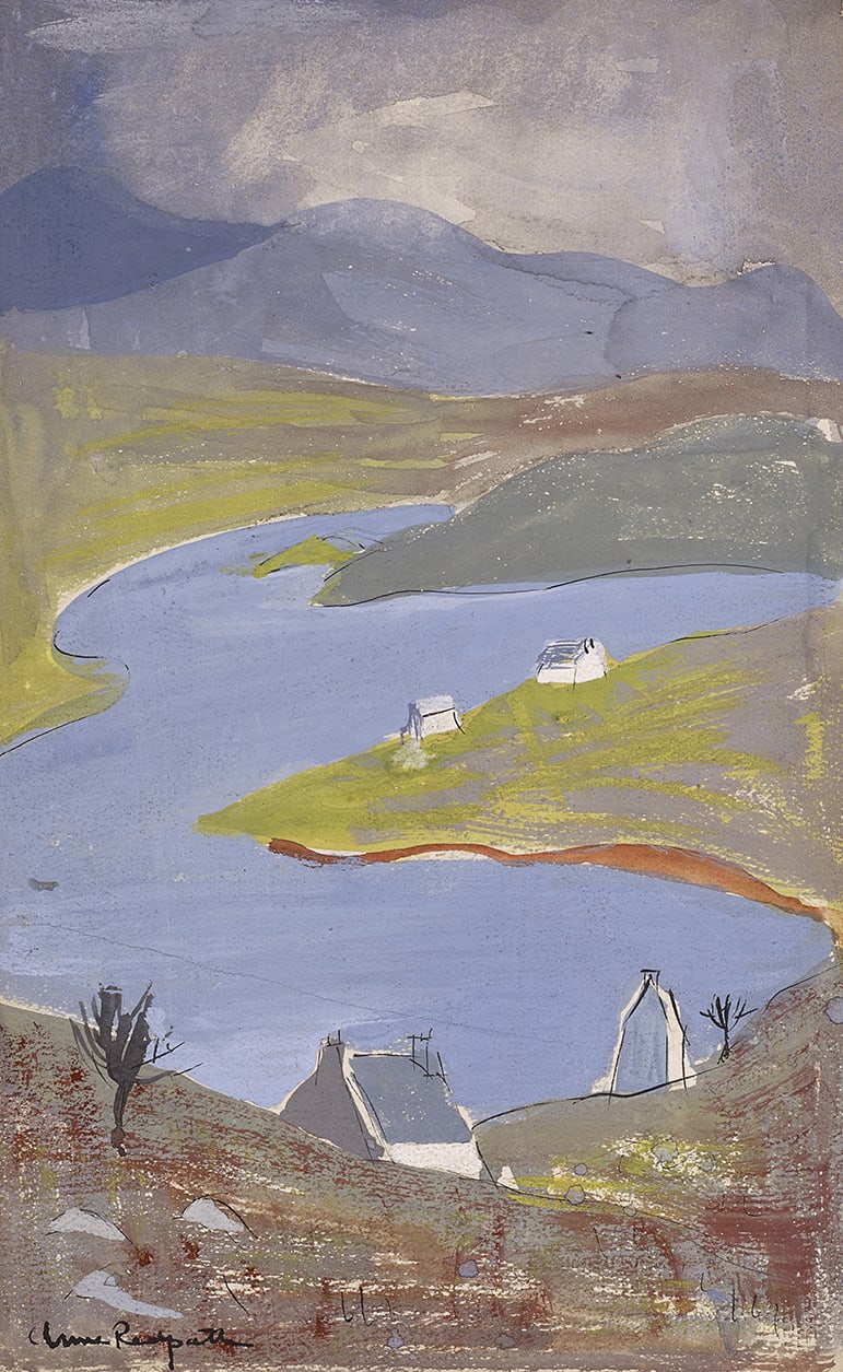 Anne Redpath OBE ARA RSA, Crofts, Skye, c.1946