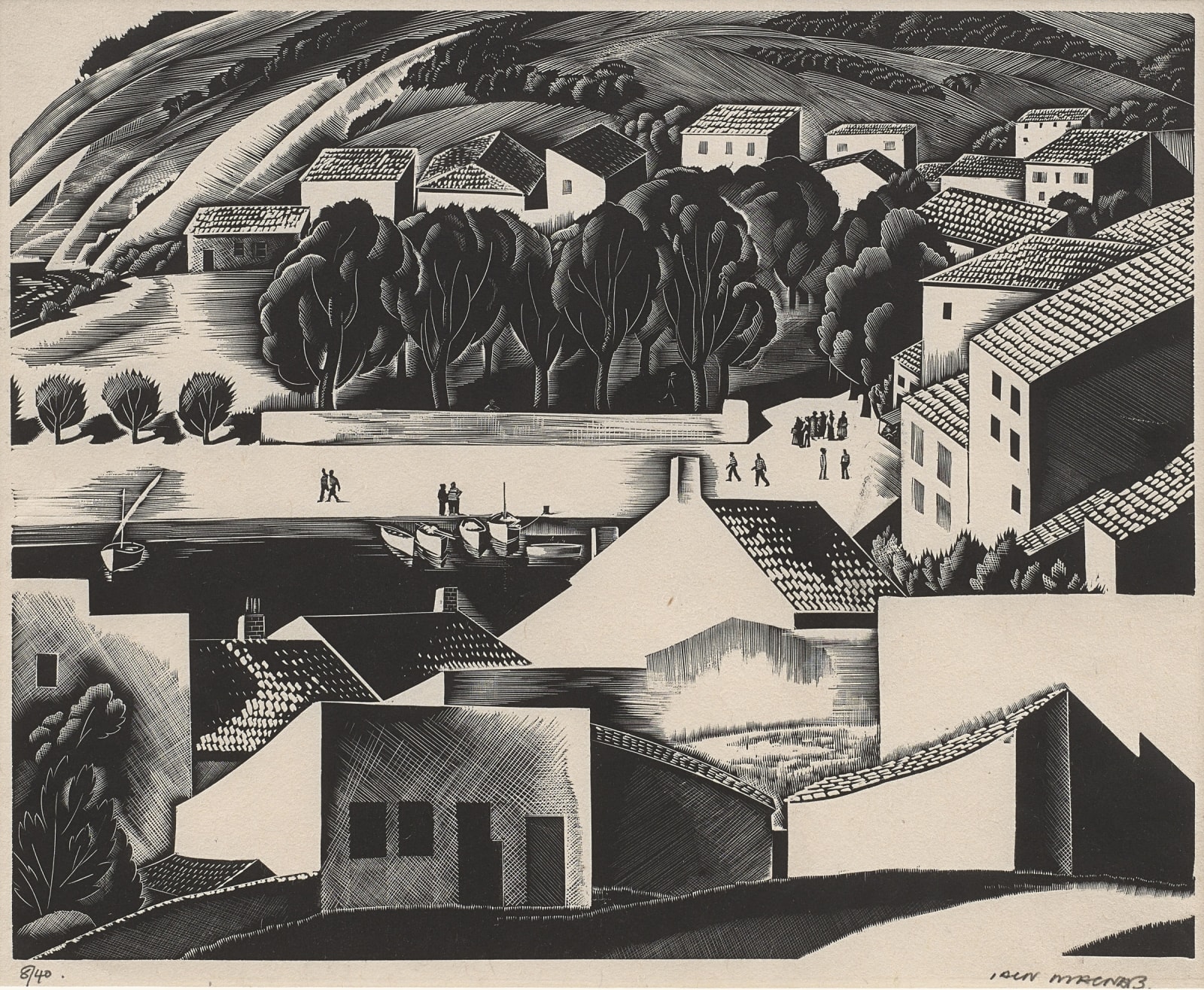 Iain Macnab, A Mediterranean Port, 1930