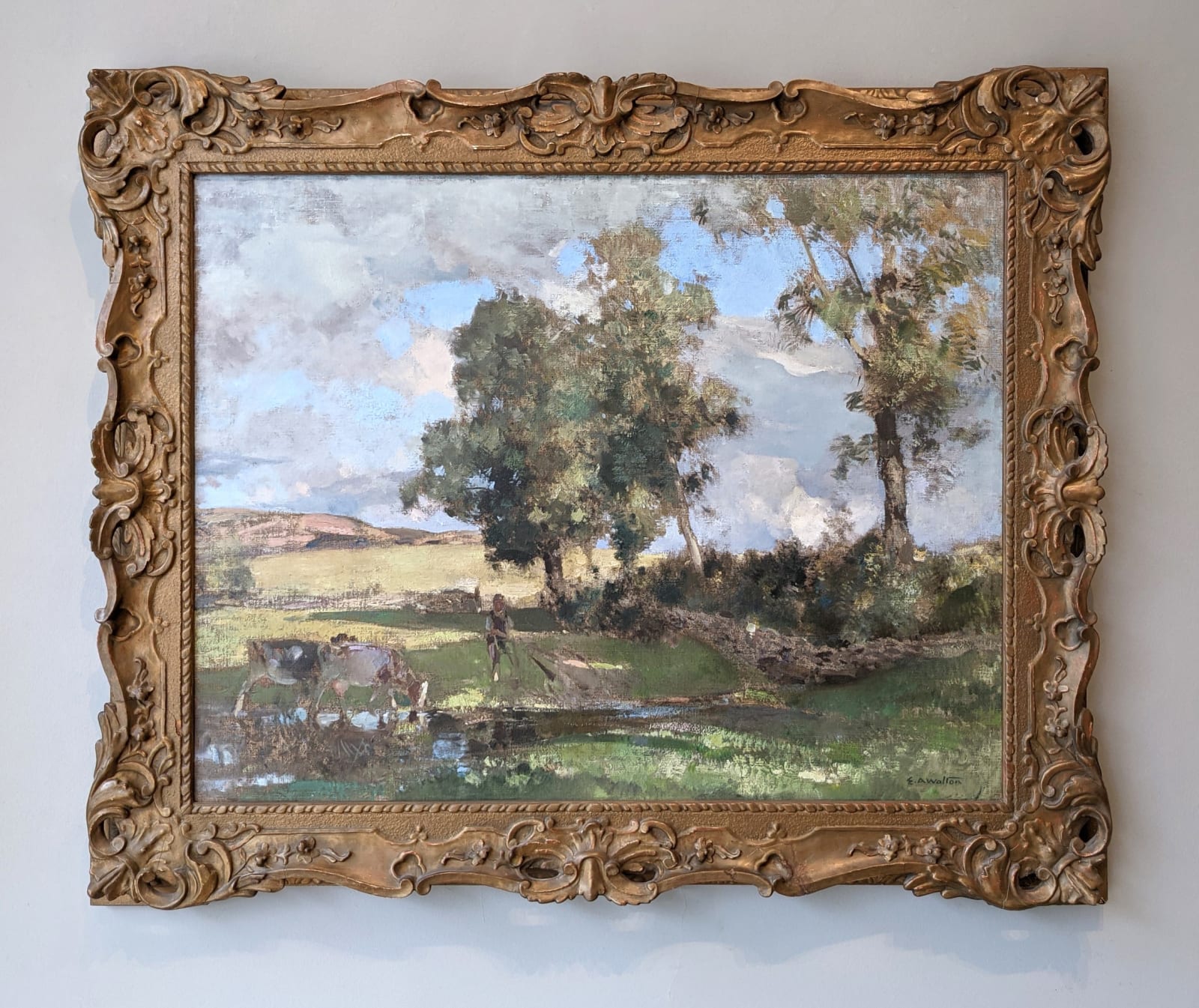 Edward Arthur Walton RSA PRSW, The Field Loning, c.1903