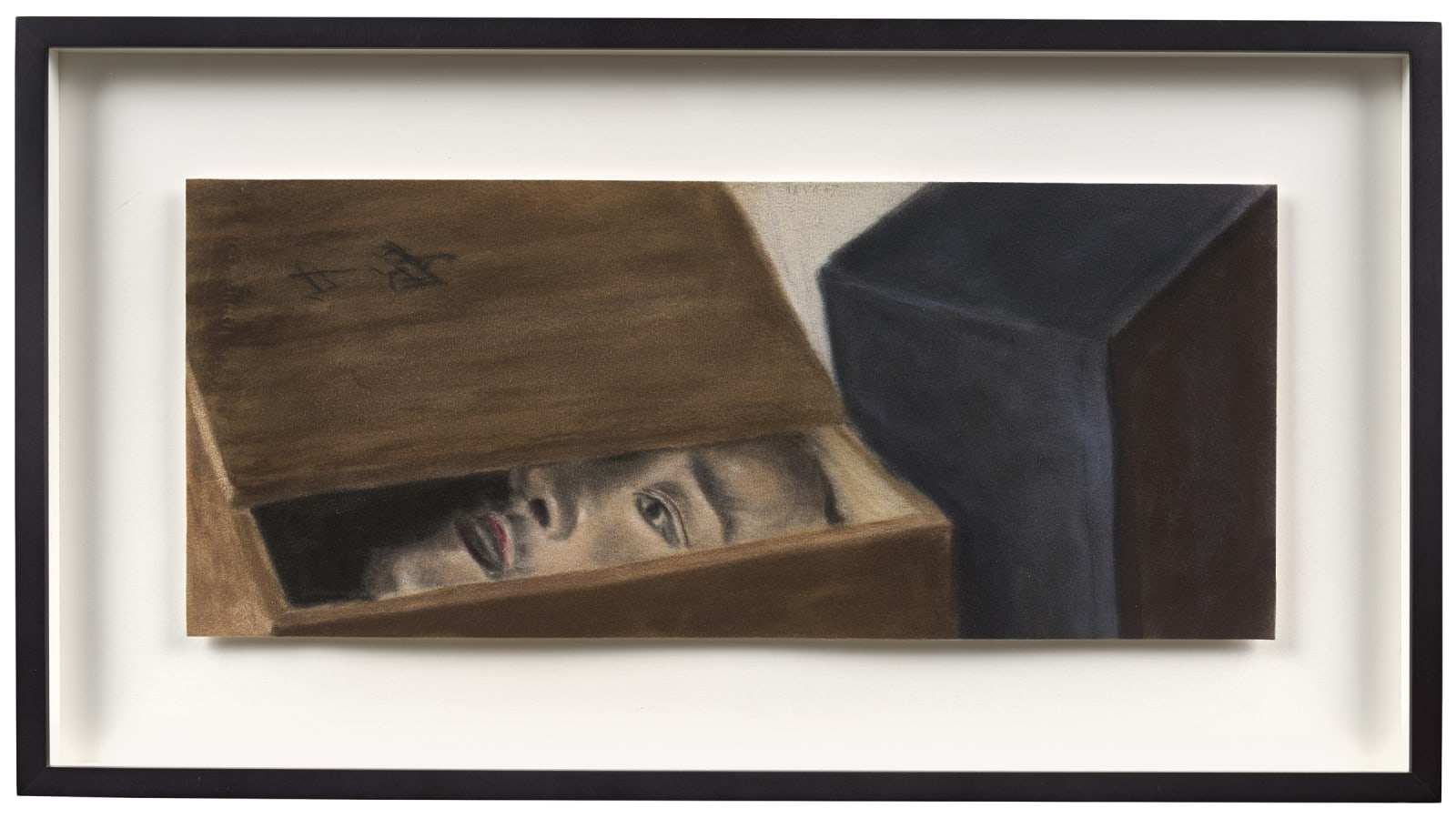 Avigdor Arikha, Noh mask and boxes, 1987