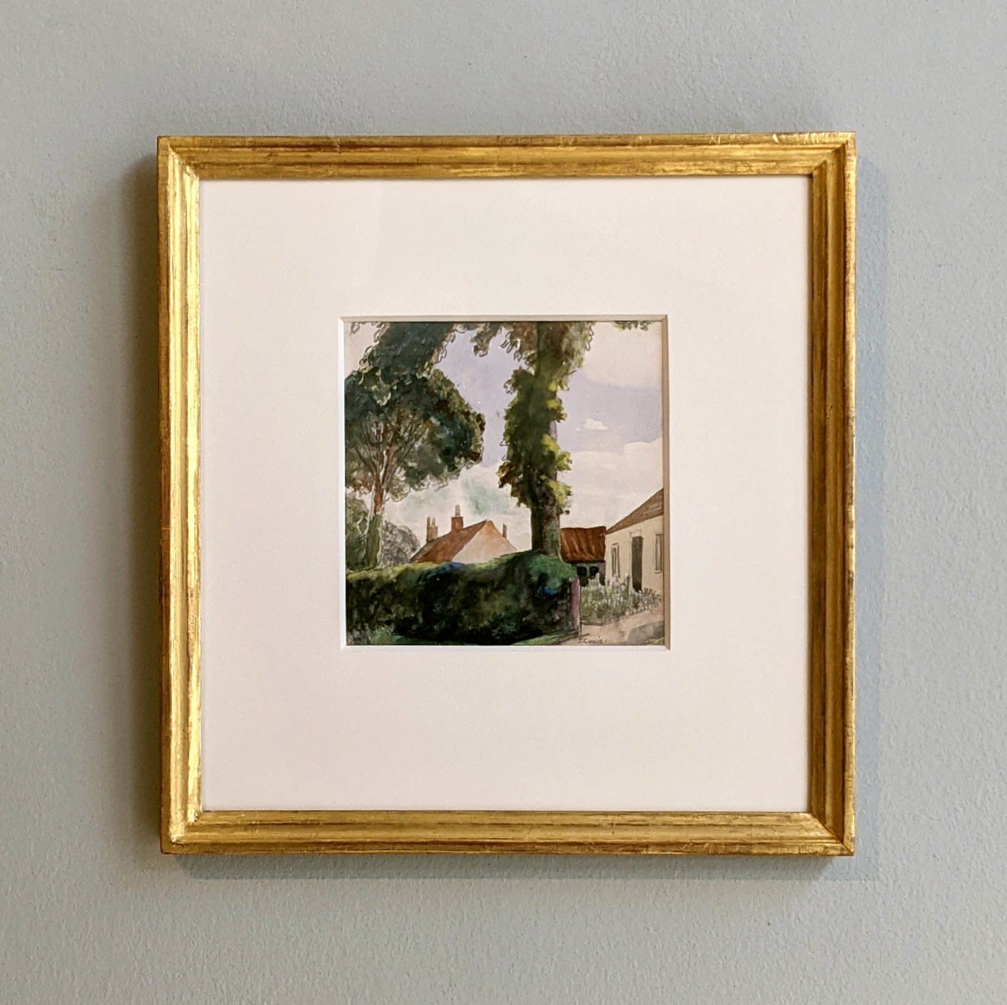 James Cowie RSA, Village, Summer