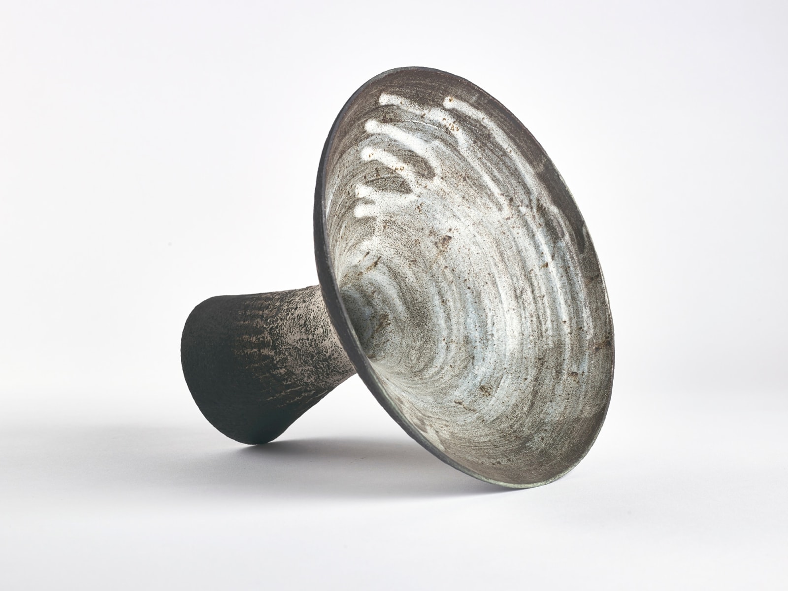 Waistel Cooper, Pedestal tazza form vase, 1980s-1990s