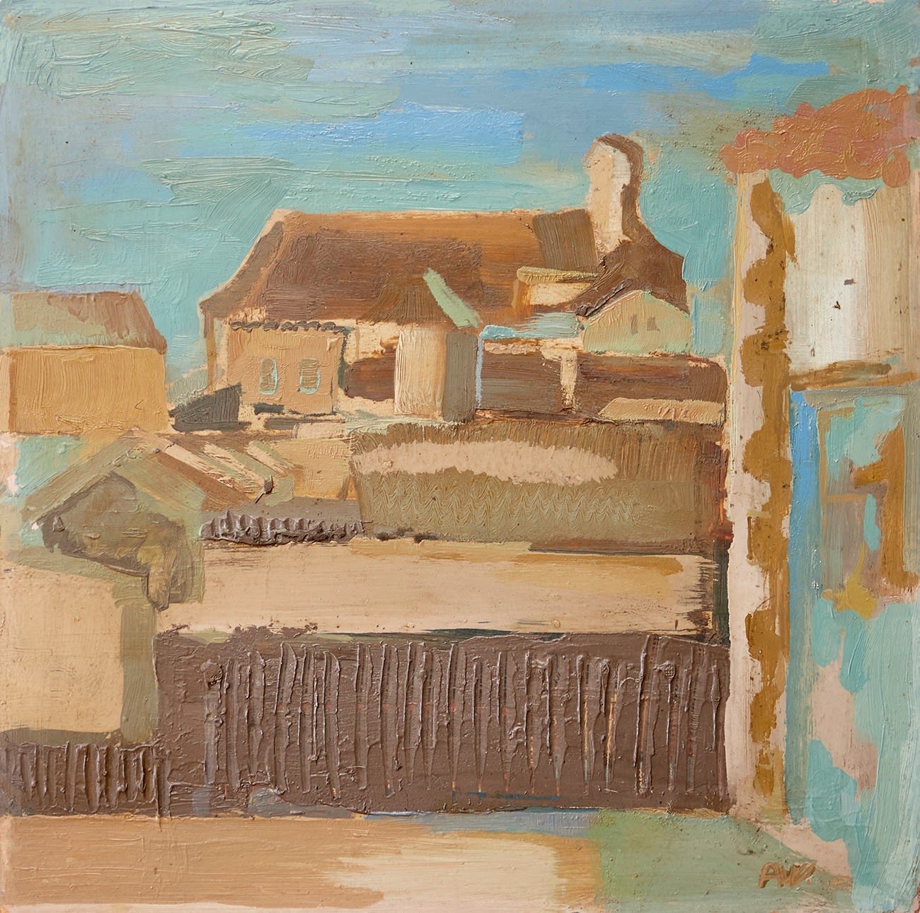 Anthony Whishaw RA, Rooftops Puerto De Santa Maria III, 1961
