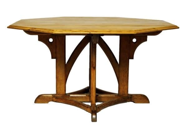 Edward Welby Pugin, Octagonal library table, c.1865