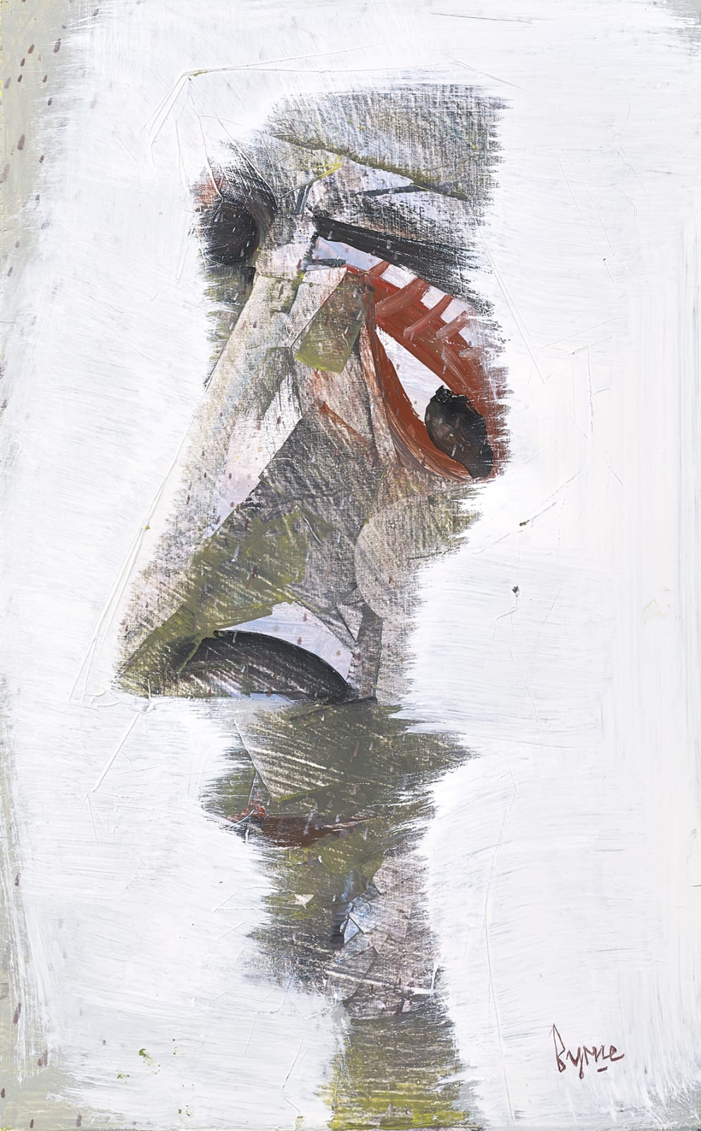 John Byrne RSA, Self Portrait with Red Eye, c.2010