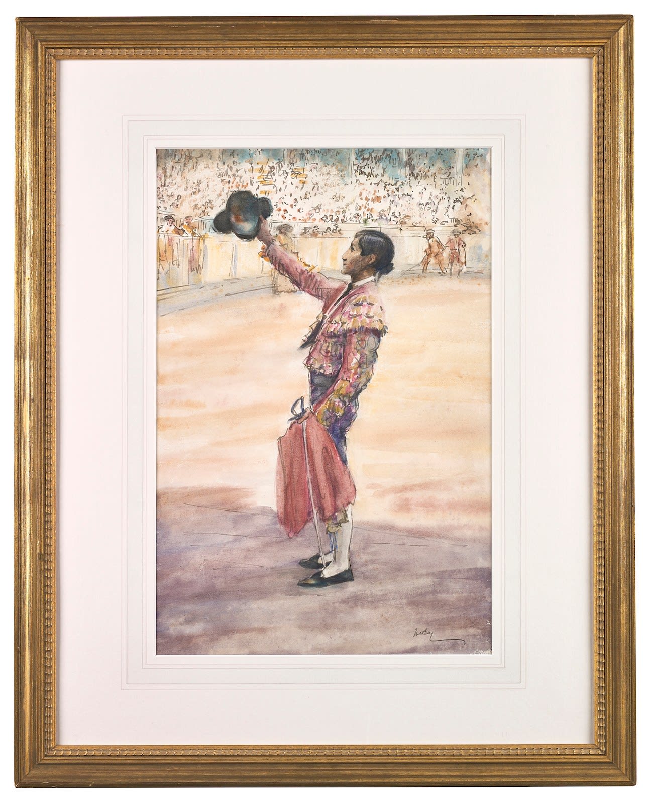James McBey, The Ovation to the Matador, c.1911