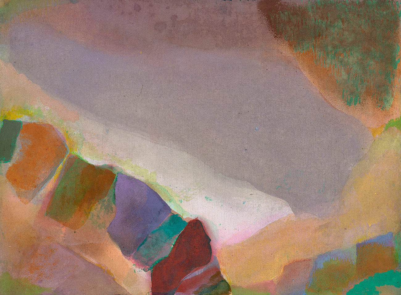 Anthony Whishaw RA, Valleyscape, 1971
