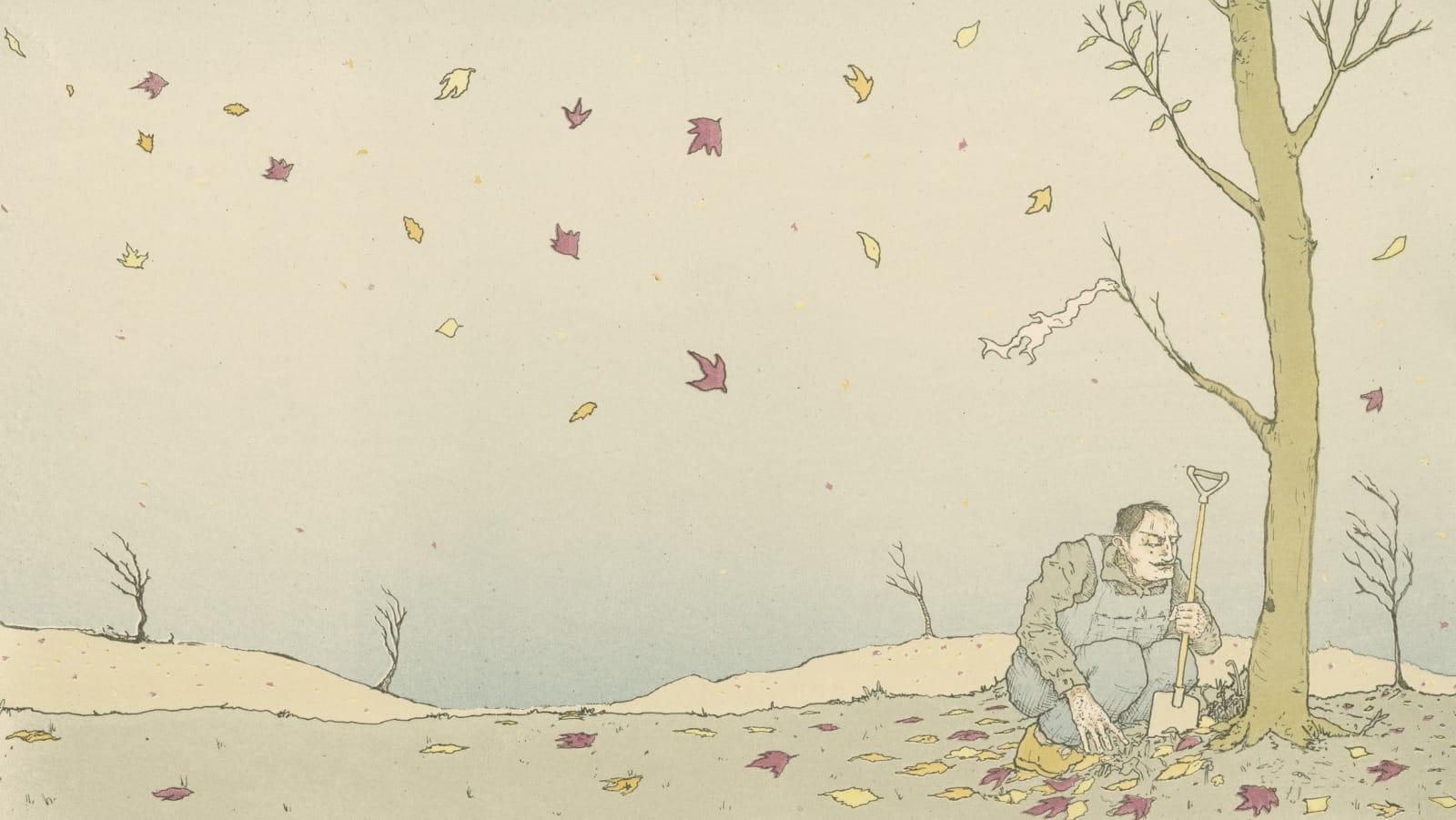 Robert Powell, A History of Leaves II or Apollo and Daphne, 2019