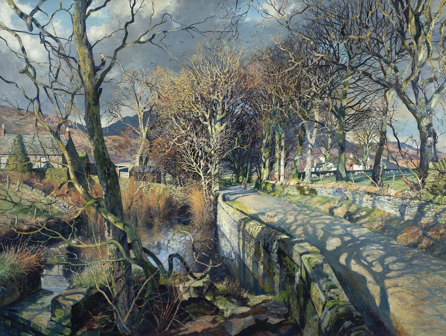 James McIntosh Patrick OBE RSA, December Sunshine, Angus, 1949