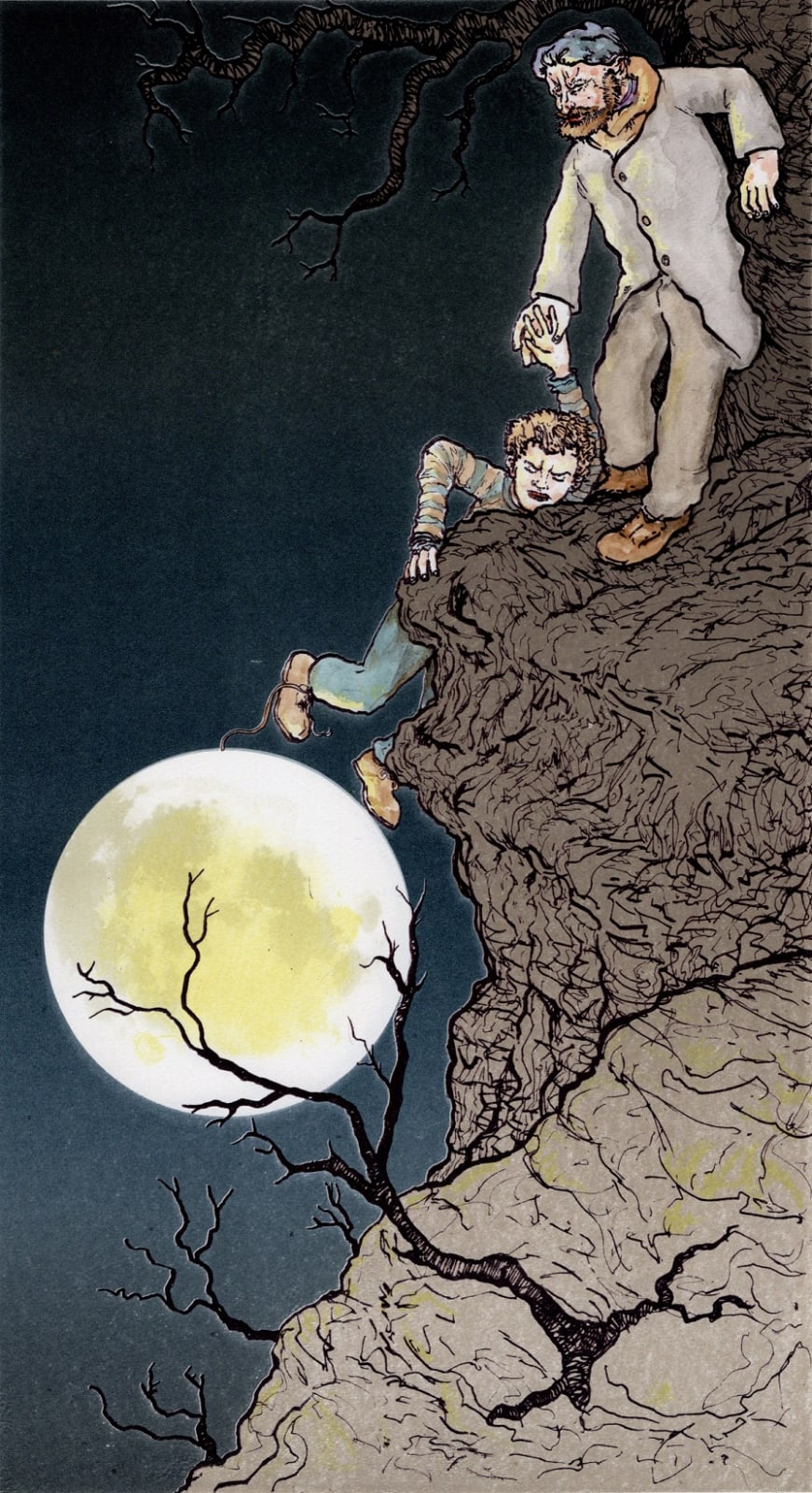 Robert Powell, The Killing Moon or The Ascent of Abraham and Isaac, 2020