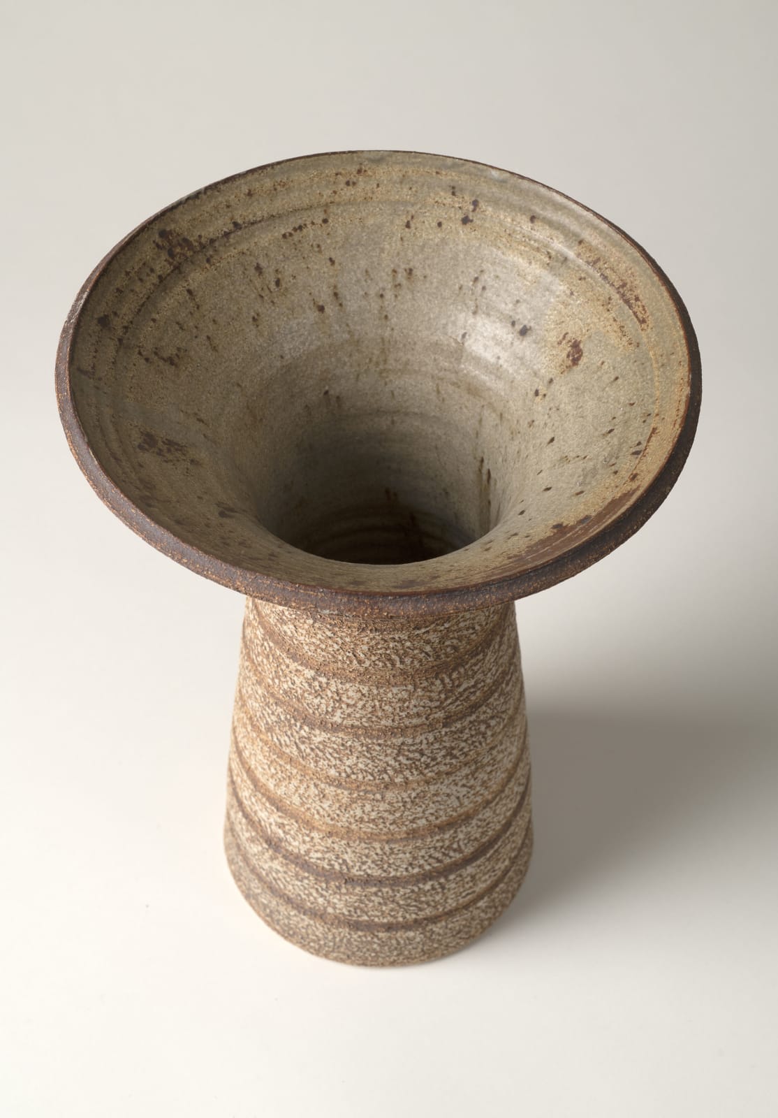 Waistel Cooper, Tall trumpet vase, late 1960s-1970
