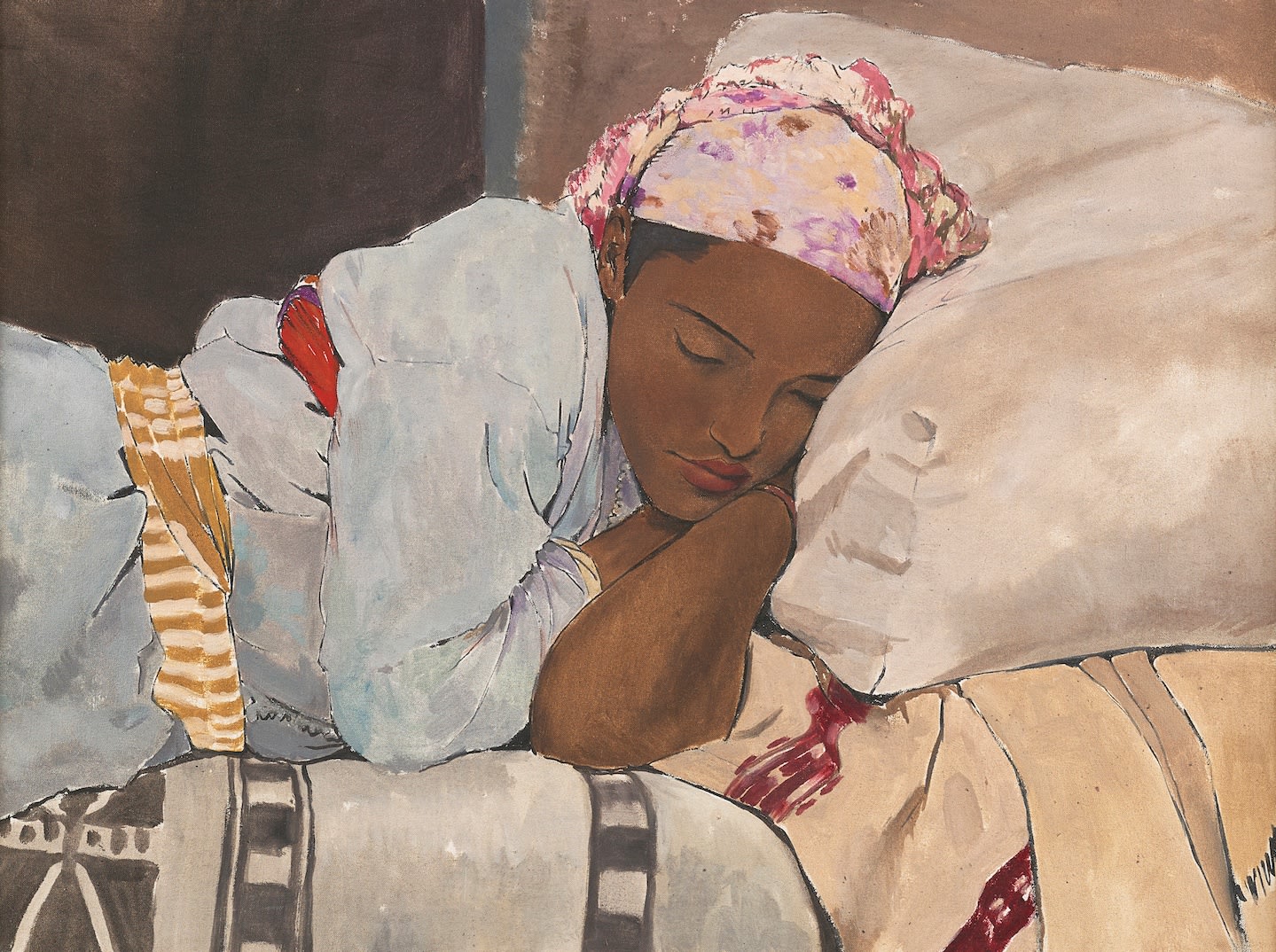 James McBey, Zohra, Moroccan girl sleeping, c.1950