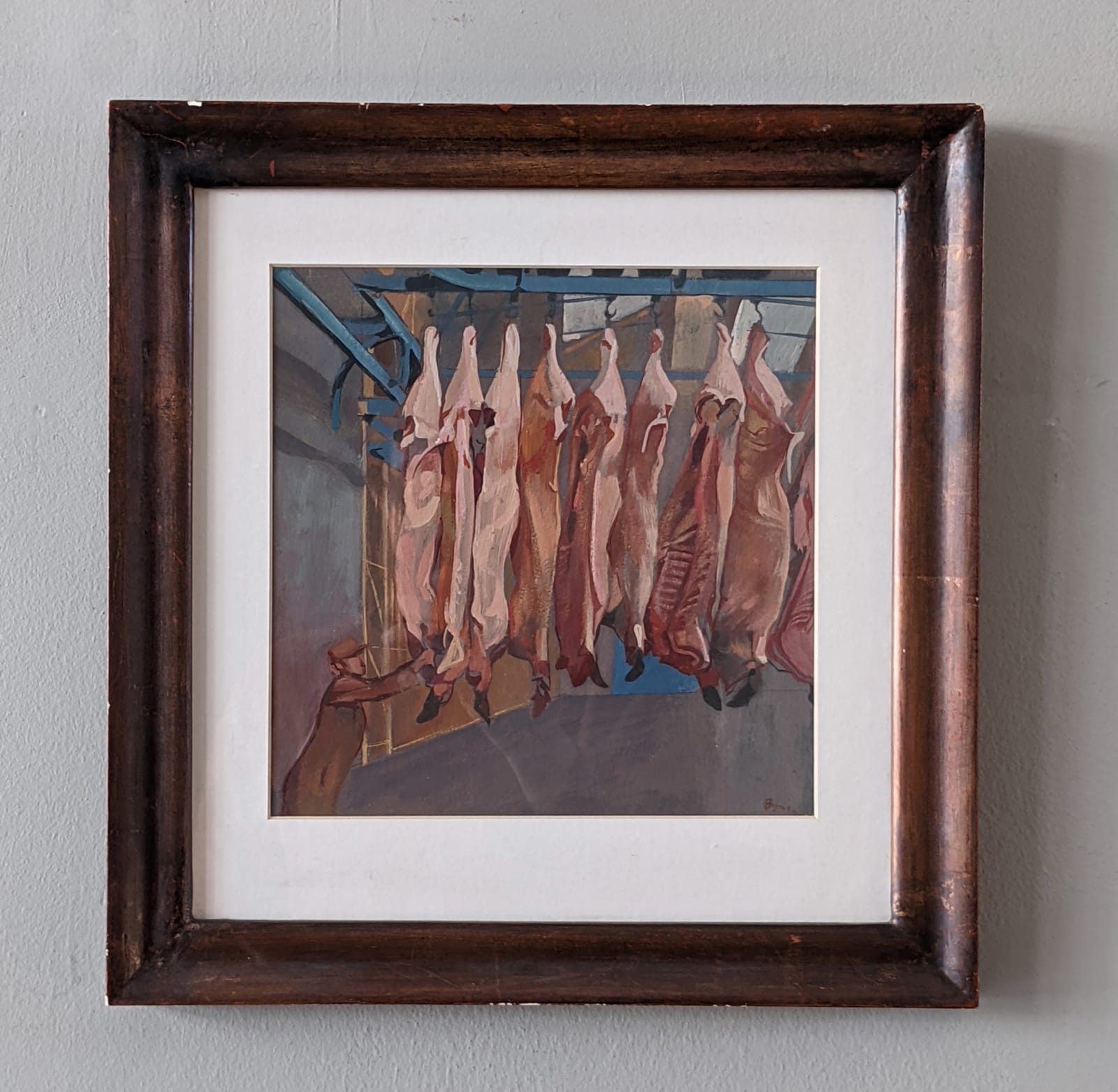 John Byrne RSA, Meat Market, 1974