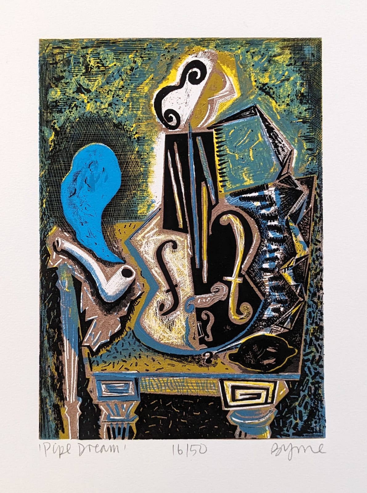 John Byrne RSA, Pipe Dream (Blue), 2001