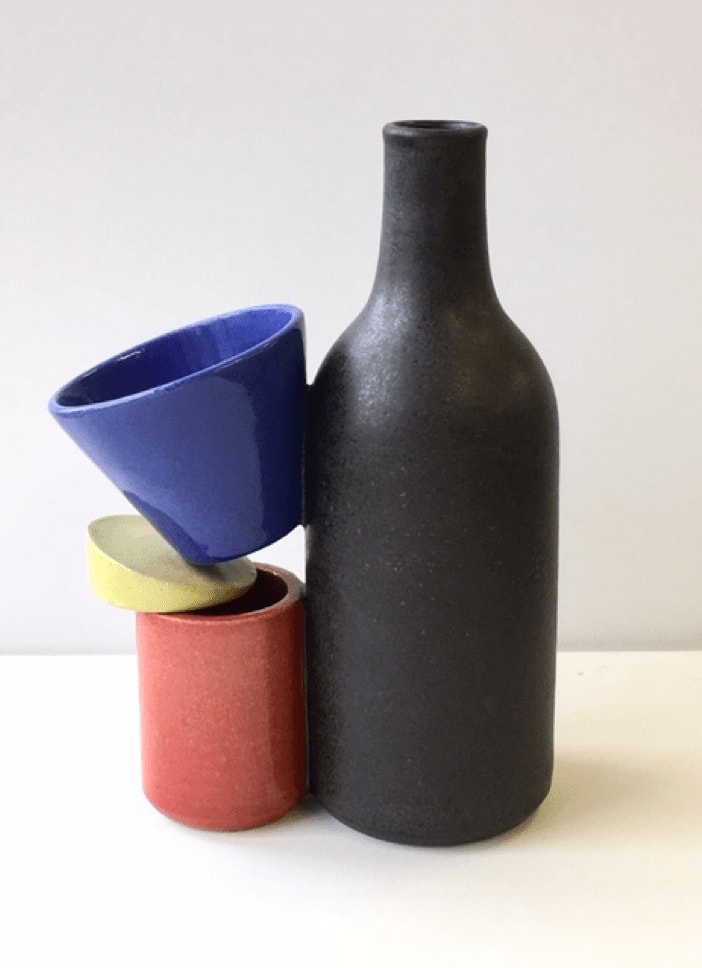 Nicola Tassie, Composition in Blue Red and Yellow, 2017