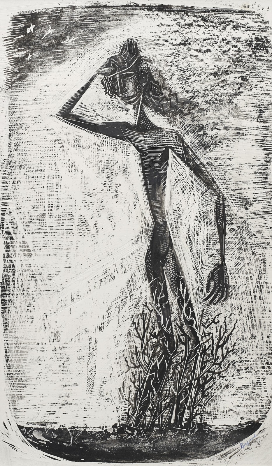 John Byrne RSA, The thorn bush, 2003