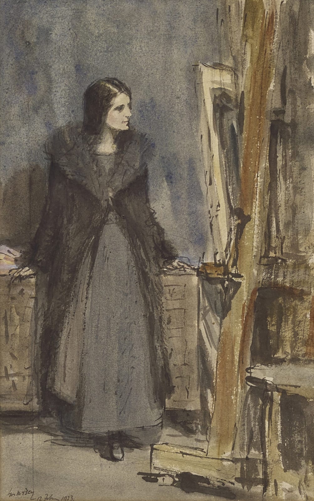 James McBey, The Critic, 1923