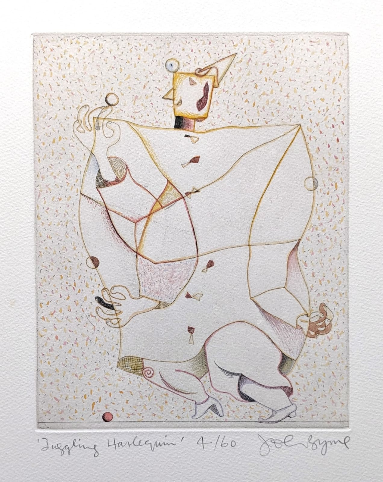 John Byrne RSA, Juggling Harlequin, 1998