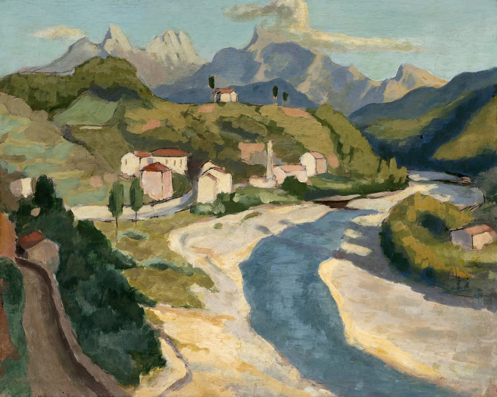 Julian Trevelyan, Mountain Village, Italy, 1930