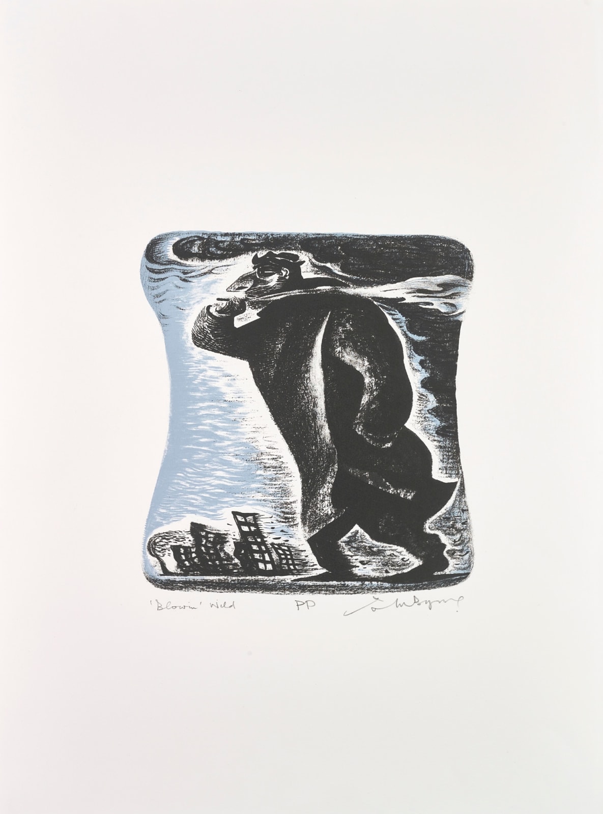John Byrne RSA, 'Blowin' Wild