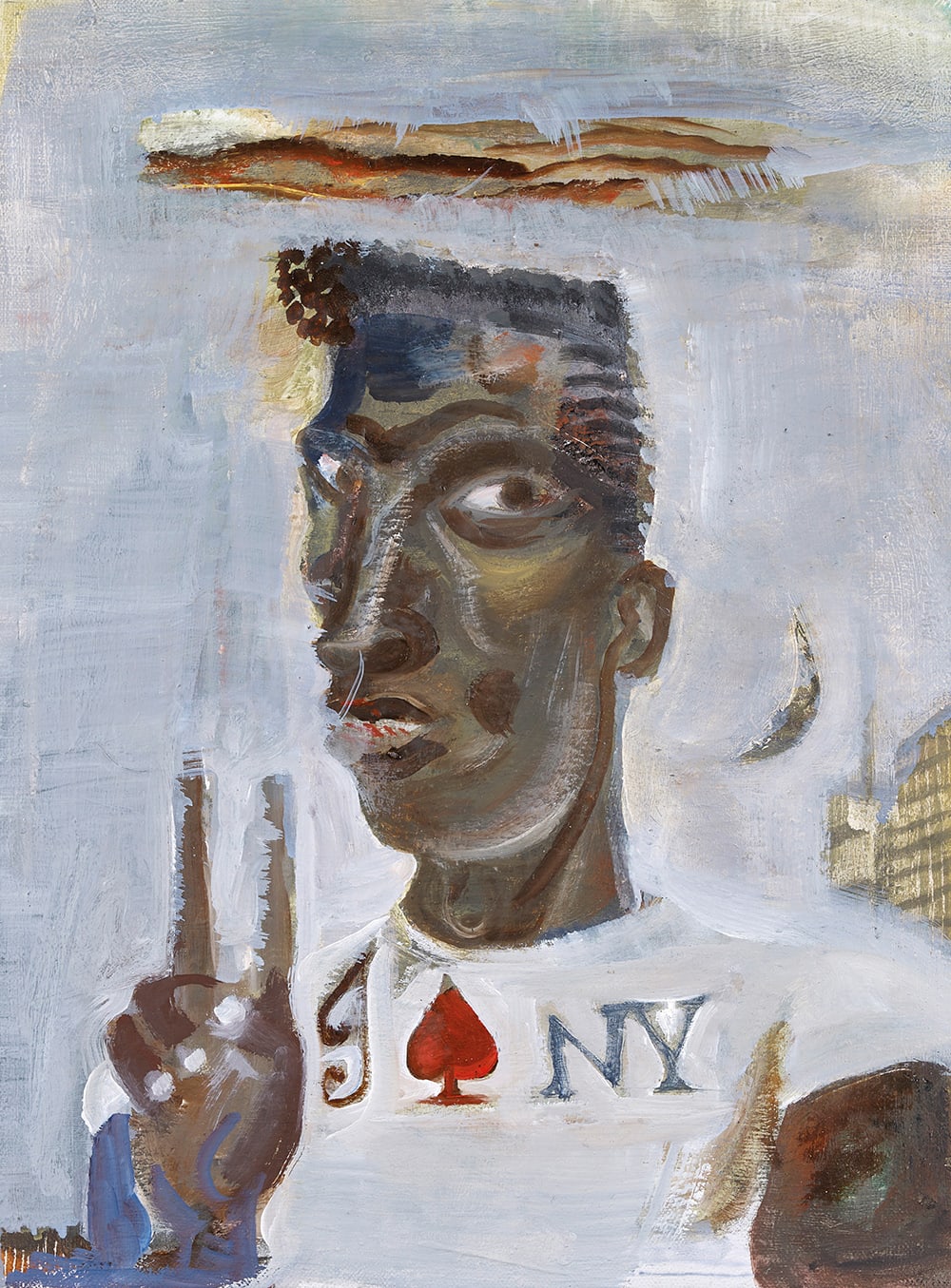 John Byrne RSA, Downtown, 2020