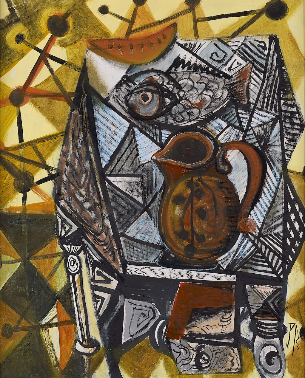 John Byrne RSA, The Red Jug, 2021