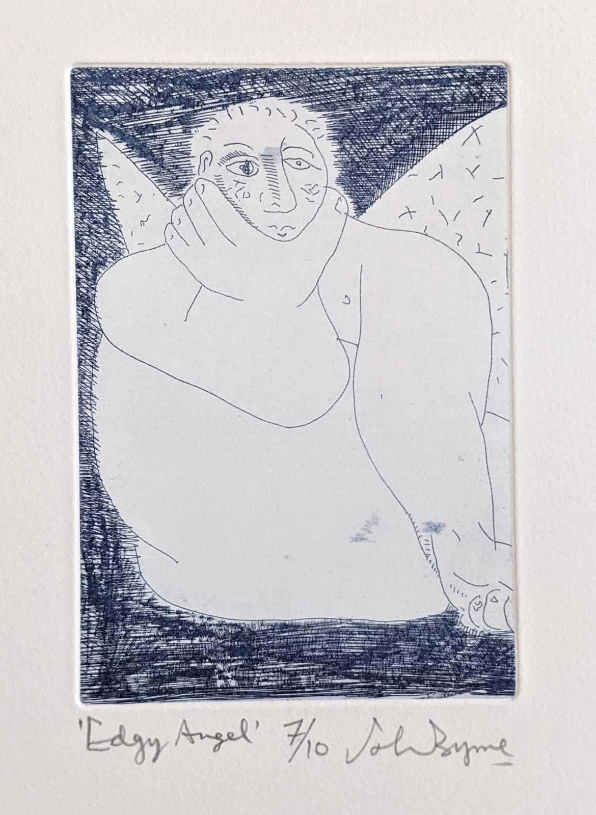 John Byrne RSA, Edgy Angel, 2012