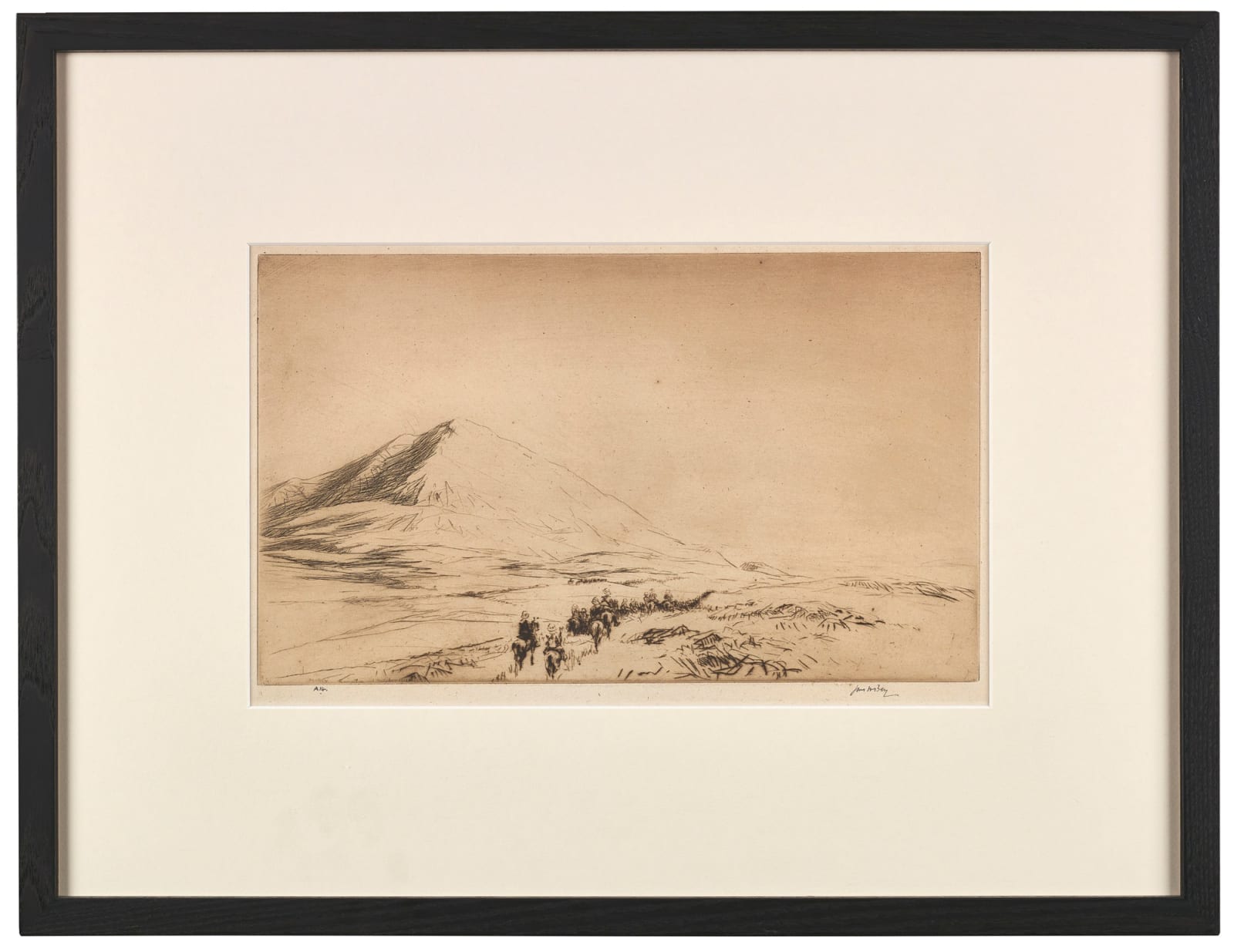 James McBey, Hermon: Cavalry moving on Damascus, 1921