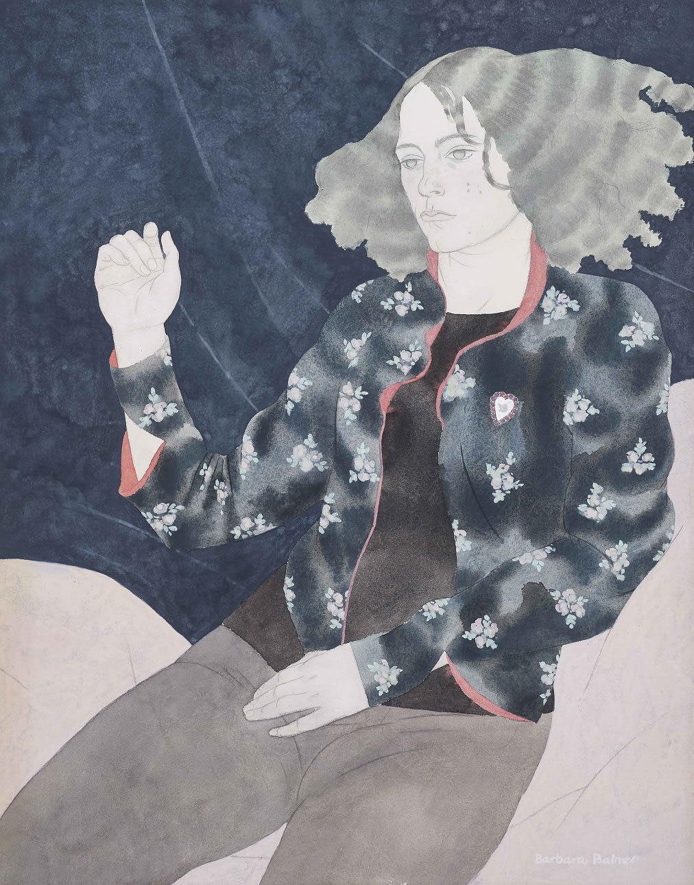 Barbara Balmer RSA RSW, Portrait of Rachel, 1973