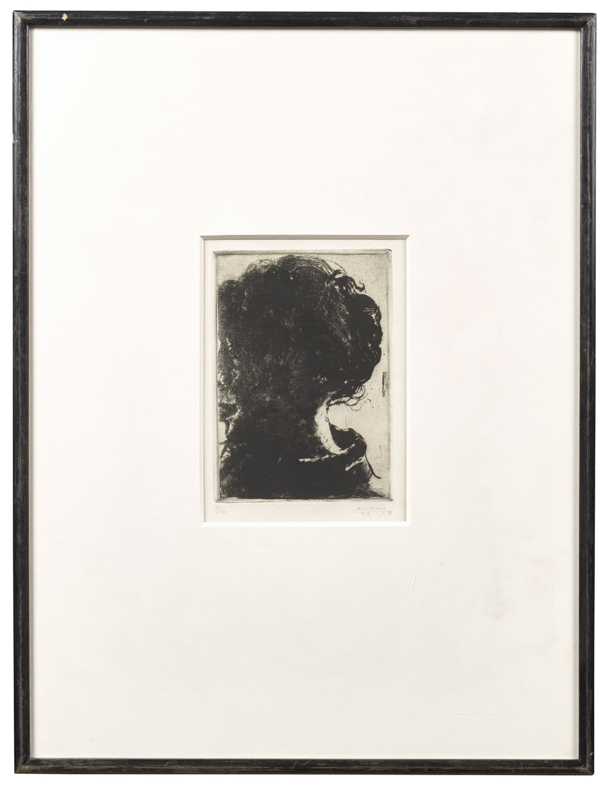 Avigdor Arikha, Le chignon, 1973