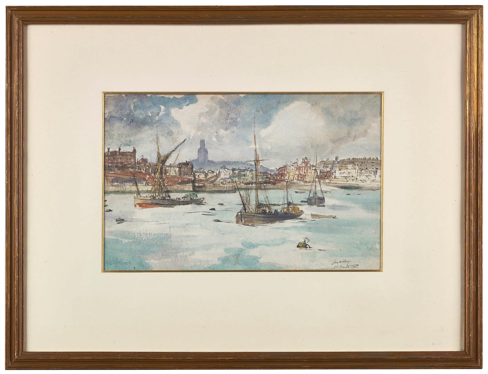 James McBey, Ramsgate Harbour, 1922
