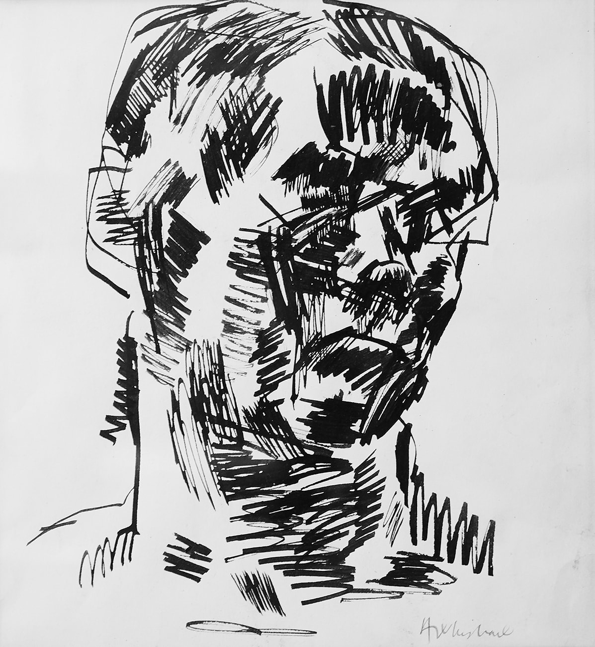 Anthony Whishaw RA, Head, 1964