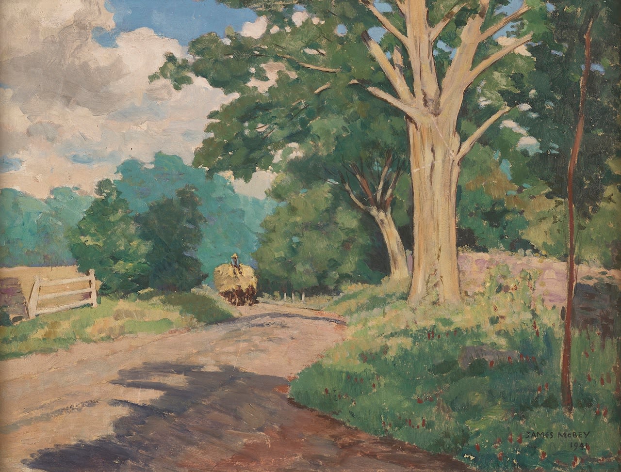 James McBey, The Hay Cart, 1941