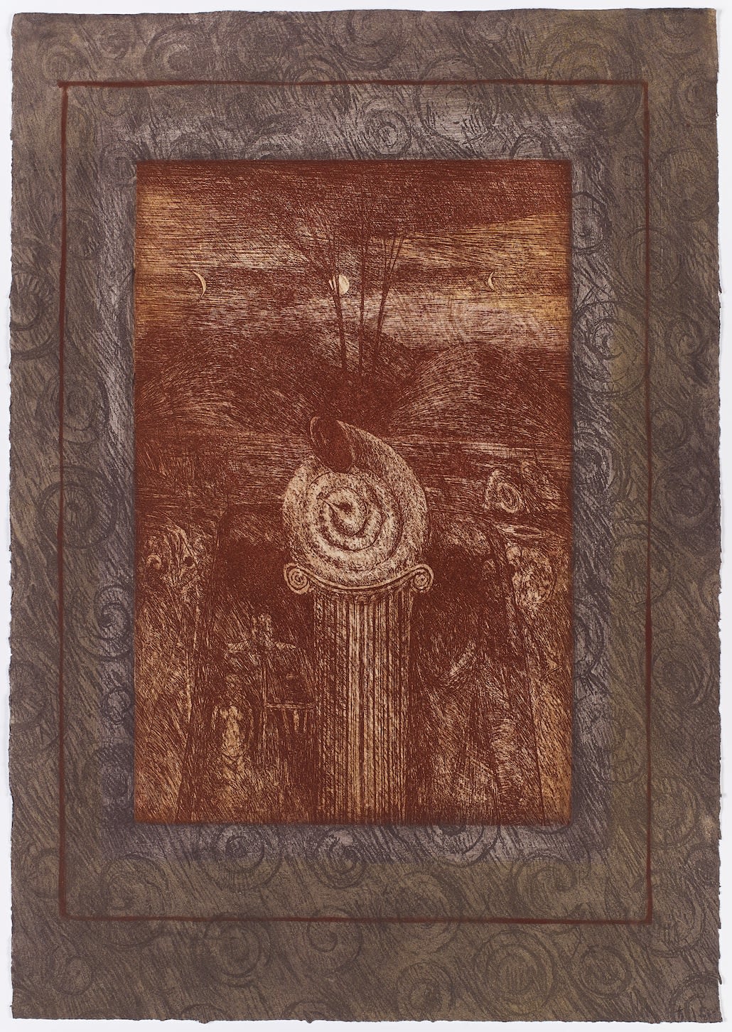 Will Maclean RSA, Trio, from 'A Night of Islands' suite of ten, 1992