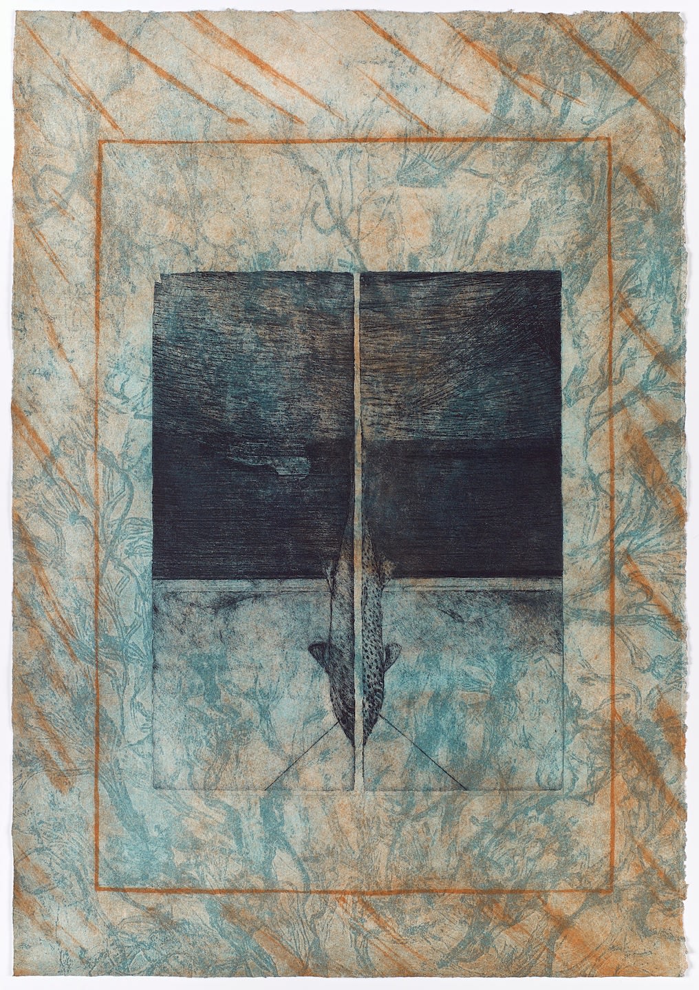 Will Maclean RSA, The King's Fish, from 'A Night of Islands' suite of ten, 1992