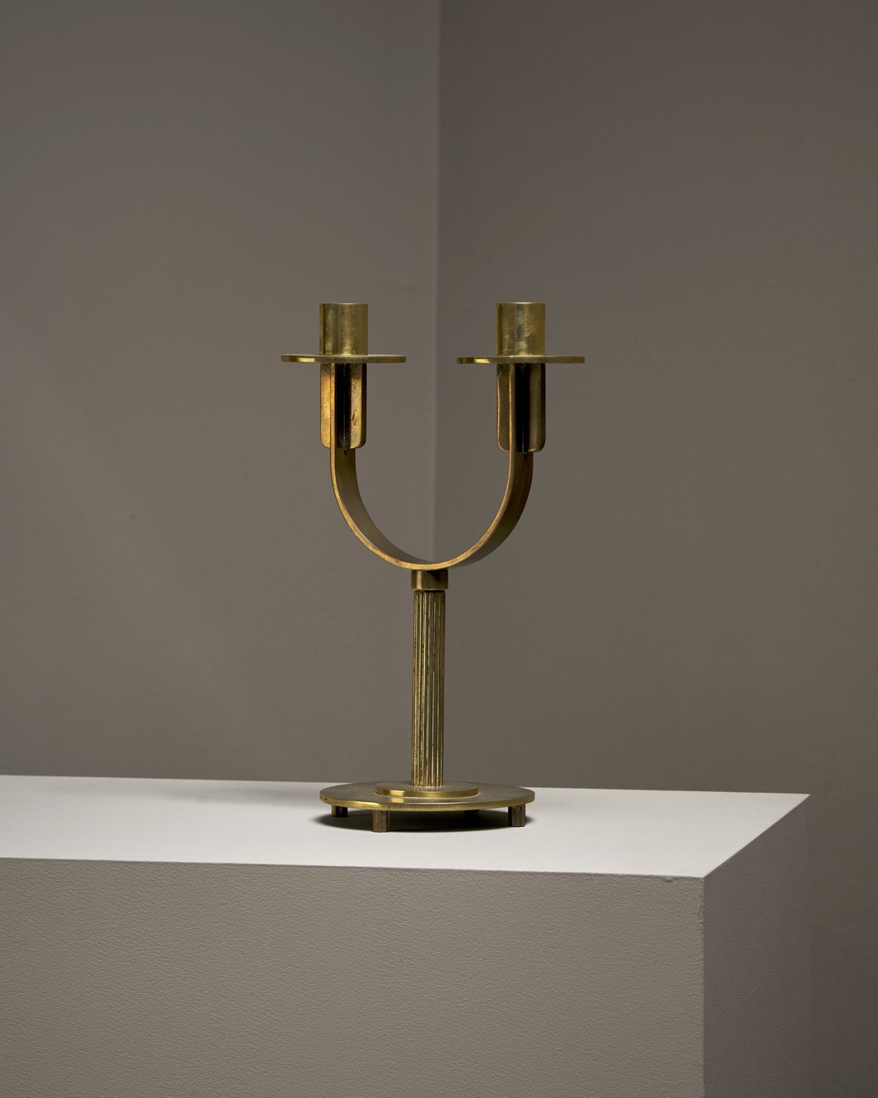 Attr. Serge Chermayeff, Two Branch Candelabra, 1930s